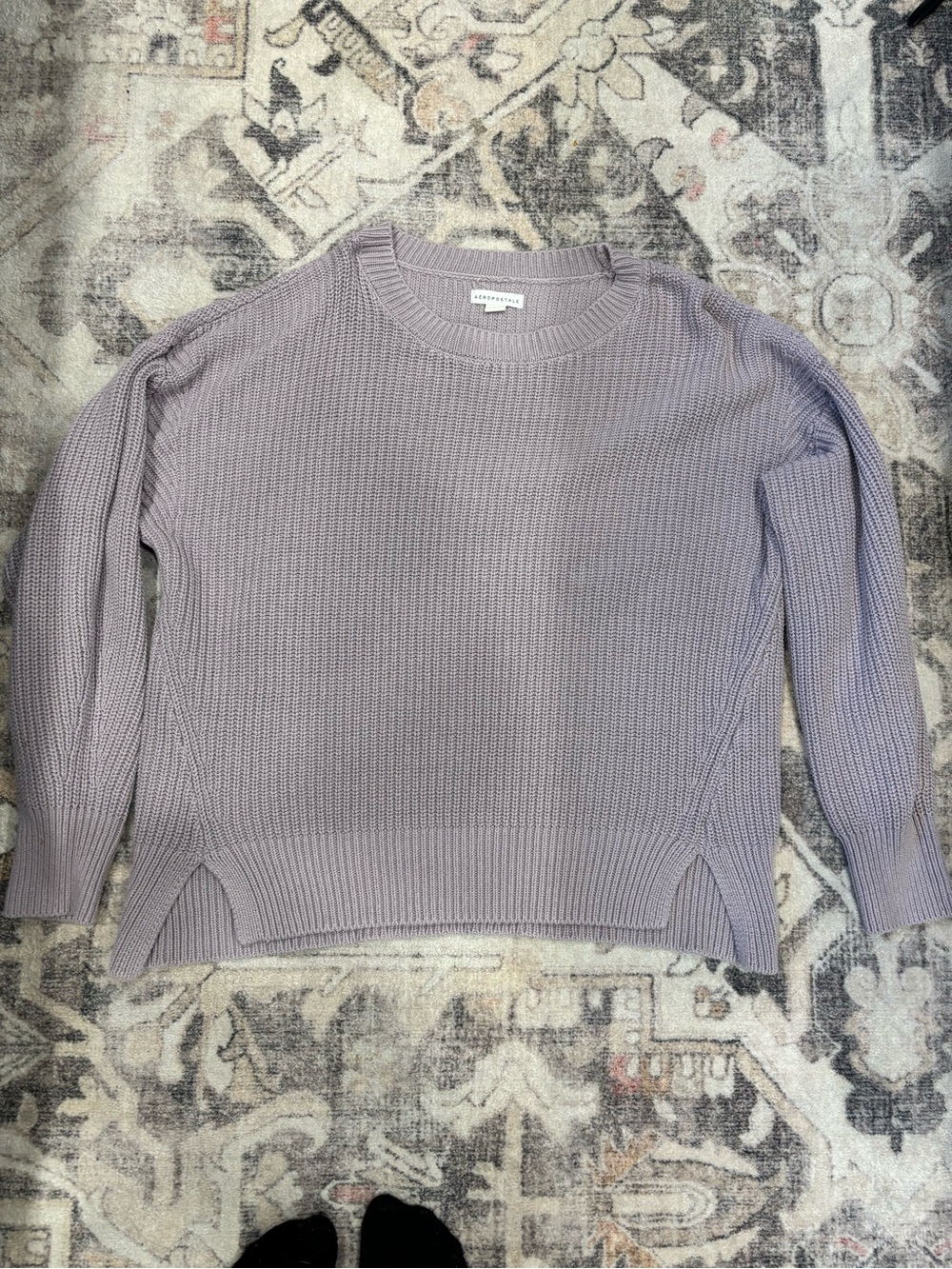 Aeropostale Lavender Crewneck Knit Sweater